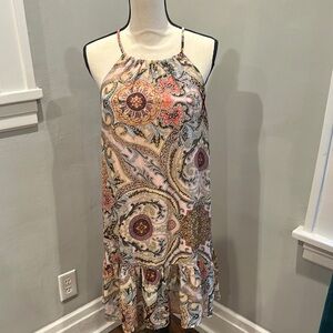 Perfect Paisley Print Sleeveless Dress- Davi & Dani- size M